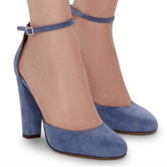 Tabitha Simmons Petra Denim Kidsuede Heel Women's 6 - Picture 2 of 11